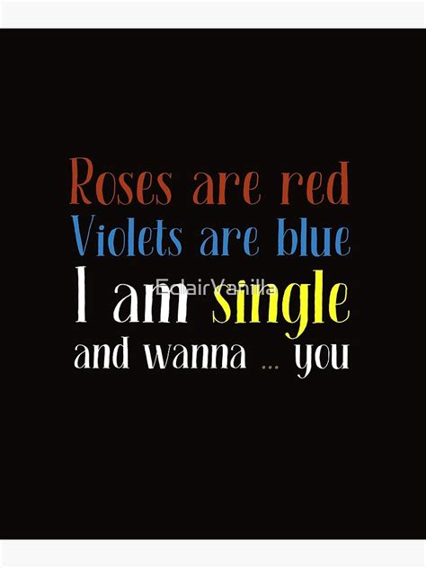 Roses Are Red Violets Are Blue Poem Poster By Eclairvanilla Redbubble