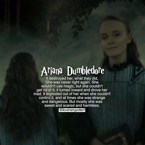 Harry Potter ⚯͛ On Instagram Ariana Dumbledore I Dont Usually See