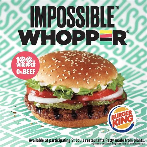 Burger King Will Have Impossible Whoppers In The Us By End Of Year