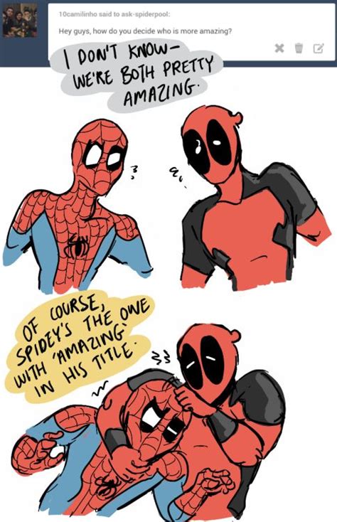 Ask Spider Man And Deadpool Spideypool Deadpool And Spiderman