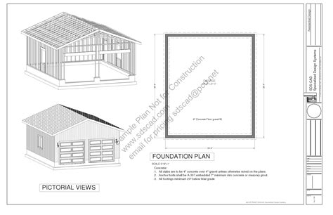 Pdf Garage Plans Blueprints Sample JHMRad 146445