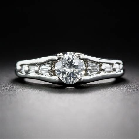 Half Carat Diamond Estate Engagement Ring