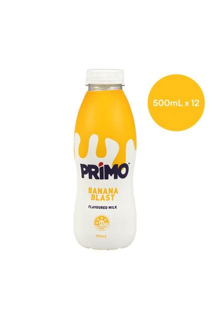 Primo Flavoured Milk Banana Blast Uht 500ml 12 Pack Free Product