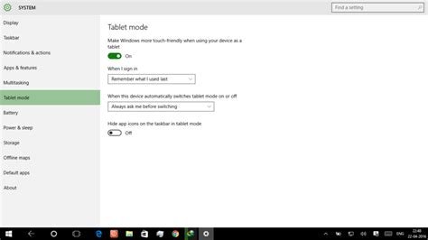 Automatically Hide The Taskbar In Tablet Mode Feature Now Available