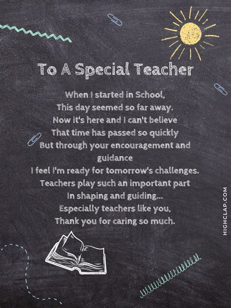 Teachers Day Poems For Special Teachers Farewell Quotes For Teacher