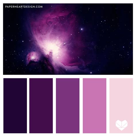 More specific articles are linked from the name of each palette, for the test charts, samples, simulated images. Color Palette: Awesome Space — Paper Heart Design