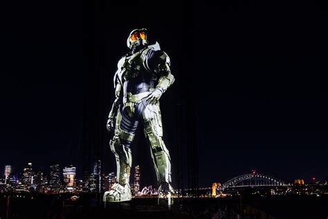 Paramount Beams Hologram Into Sydney To Celebrate Halo Series