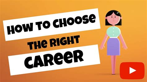 How To Choose The Right Career Career Advice Youtube