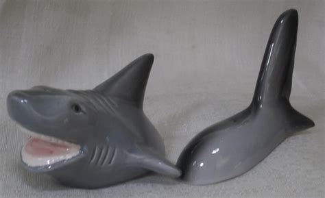 shark and tail salt and pepper shakers style 331 etsy
