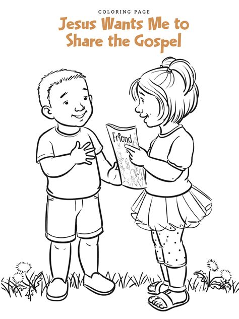Tell Others About Jesus Coloring Page Coloring Pages
