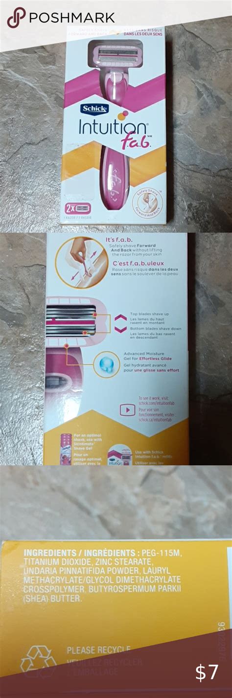 Women often shave in the shower, a practice that is less common with men. Schick Intuition F.A.B. razor in 2020 | Things to sell ...