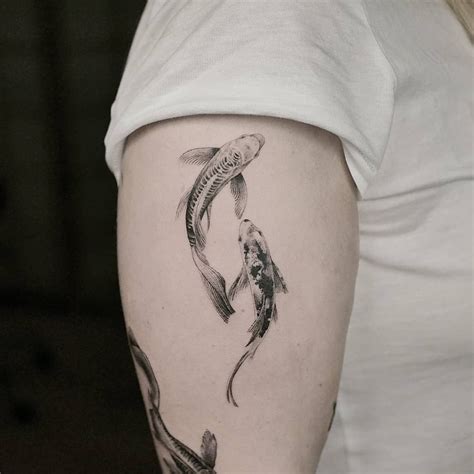 True Canvas Thommesen Ink Koi Pond Koi Fish Tattoo Fisch Tattoo