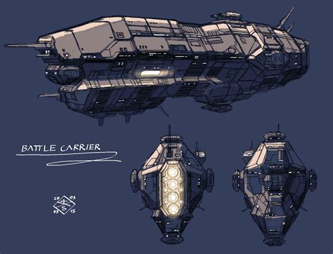 Battle Carrier Space Ship Concept Art Spaceship Design Sci Fi Ships