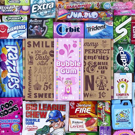 Buy Vintage Candy Co Bubble Gum Assortment Variety Pack Assorted