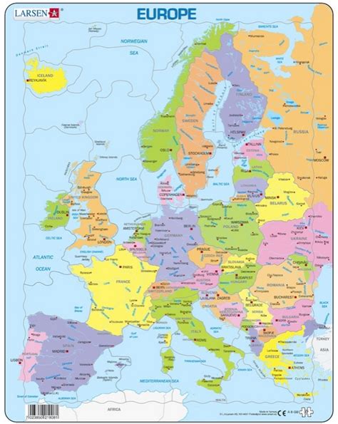 Europakarte gemischt mit länderflaggen alle europäischen flaggen vektor sammlung. Rahmenpuzzle - Europakarte (auf Französisch) - 37 Teile ...