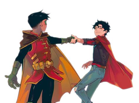 Robin Superboy Damian Wayne And Jonathan Kent Dc Comics And 1 More