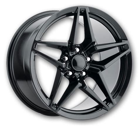 Usa Replicas Wheels Fr29 Corvette Gloss Black
