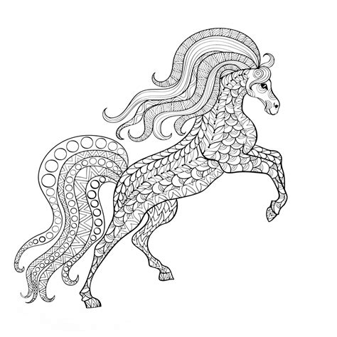 Mooie kleurplaten van een unicorn, veulentjes, paarden en nog veel meer. paard - Kleurplaten voor volwassenen
