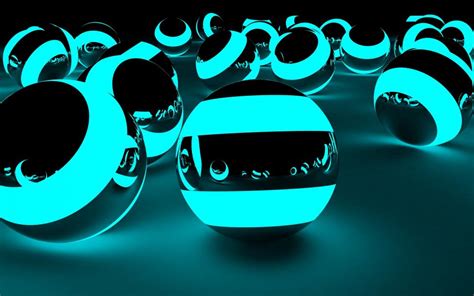 Glowing Balls Wallpaper 3d And Abstract Wallpaper Better