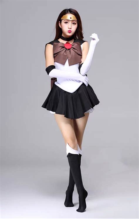 set includes 7 items uniform front and back bows choker leather headband gloves stockings