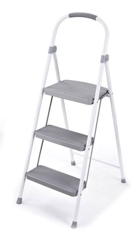 Rubbermaid Rms 3 3 Step Steel Step Stool Ladder 225 Pound Capacity New