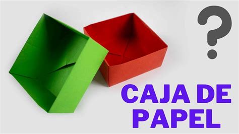 Como Hacer Una Caja De Papel Origami Caja Simple Youtube