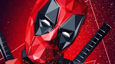 Deadpool Lowpoly Artwork 4k Wallpapers Hd Wallpapers