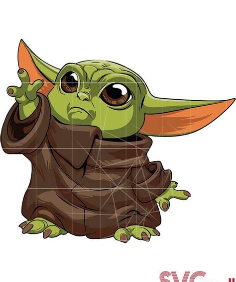 Baby Yoda Svg Ai Eps Pdf  Design 3 Files For Cricut