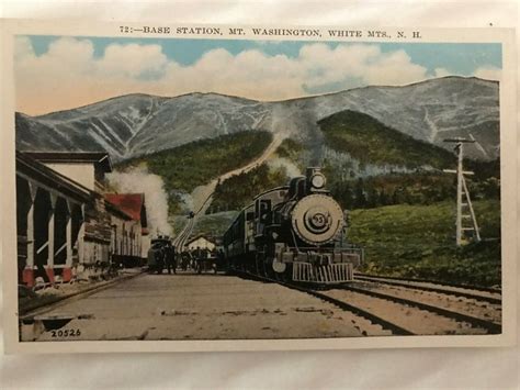 Vintage Postcard 1915 1930 Base Station Mt Washington White Mountains