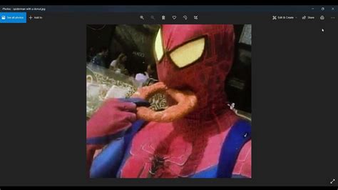 Spider Man Eating A Donut NOT CLICKBAIT YouTube