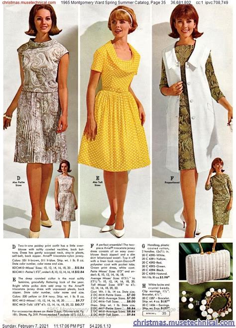 1965 Montgomery Ward Spring Summer Catalog Page 35 Christmas Catalogs And Holiday Wishbooks