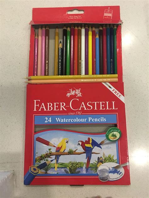 Faber Castell Watercolor Pencils 24 Colors Hobbies And Toys Stationery