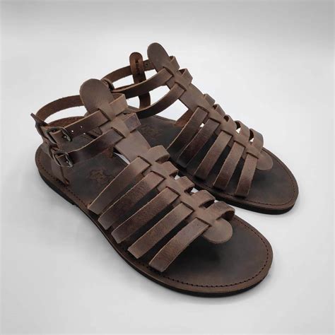 Gladiator Sandals For Men S Leather Sandals Leather Sandals Pagonis Greek Sandals