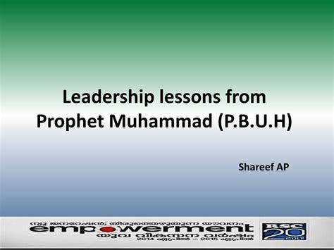 Pdf Leadership Lessons From Prophet Muhammed Pbuh Dokumen Tips