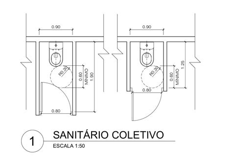 Dimensões Mínimas Box Vaso Sanitário