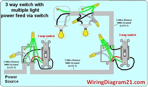 Wiring A 3 Way Switch With 2 Lights