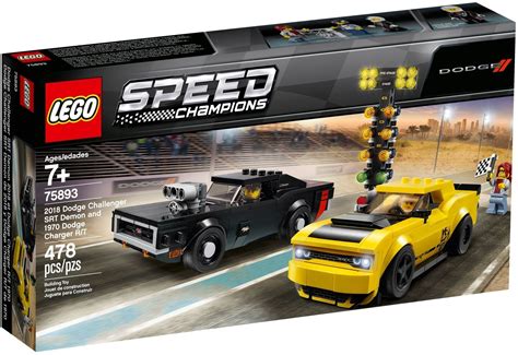 Buy Lego Speed Champions 2018 Dodge Challenger Srt Demon And 1970