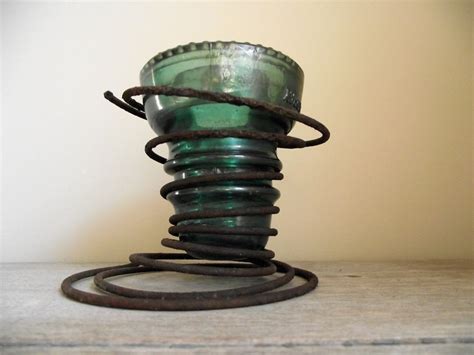 Upcycled Vintage Insulator And Spring Candle Holder And Vase Etsy