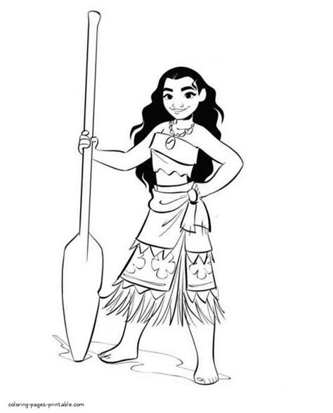 Disney Princesses Coloring Pages Moana Coloring Pages Printablecom