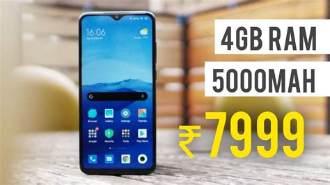 Top 5 Smartphones Under 10000 In 2020 Best Budget Phones ₹8000 Youtube