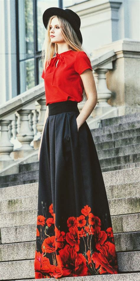 The Everyday Style Fashion Black Maxi Skirt