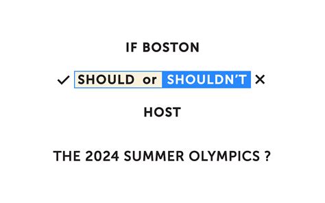 Boston 2024 Should Or Shouldnt ？ On Behance