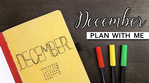 December Bullet Journal Plan With Me 💜 Monthly Bullet Journal Setup
