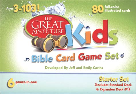 The Great Adventure Kids Bible Card Game Set Catholic