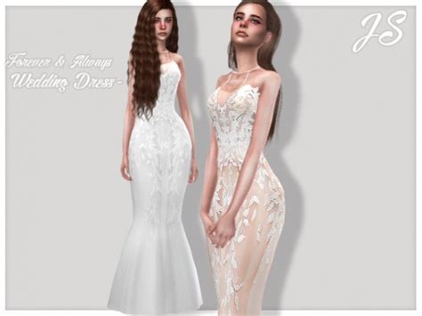 Forever And Always Wedding Dress By Javasims At Tsr Sims 4 Updates