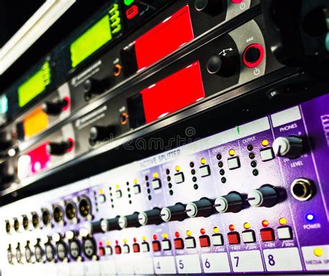 Professional Audio Sound Equipment Stock Photo Image Of Adjust