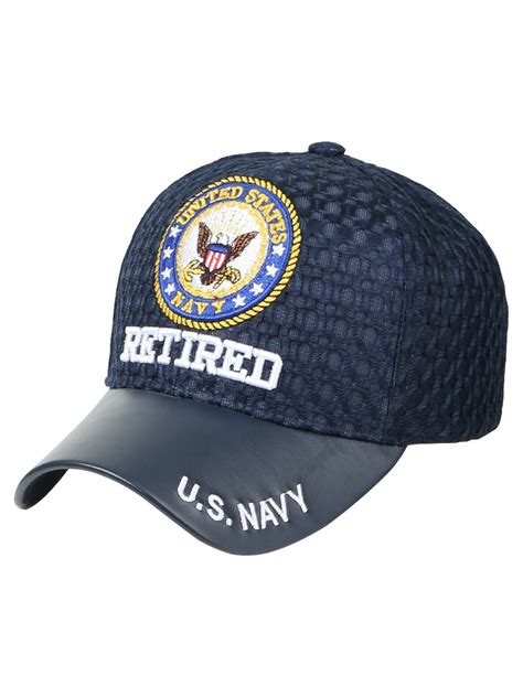 Us Navy Cap Military Veteran Hat Baseball Mesh Shellback Submarine