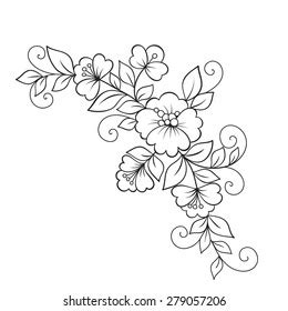 Flower Ornament Design Element Stock Vector Royalty Free
