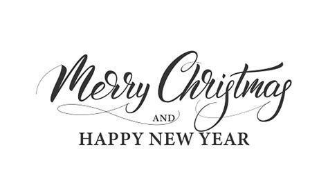 Frohe Weihnachten Und Glückliches Neues Jahr Kalligraphie Schriftzug