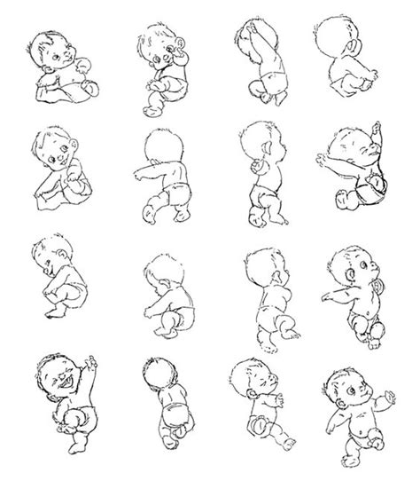 Baby Caricature Drawings